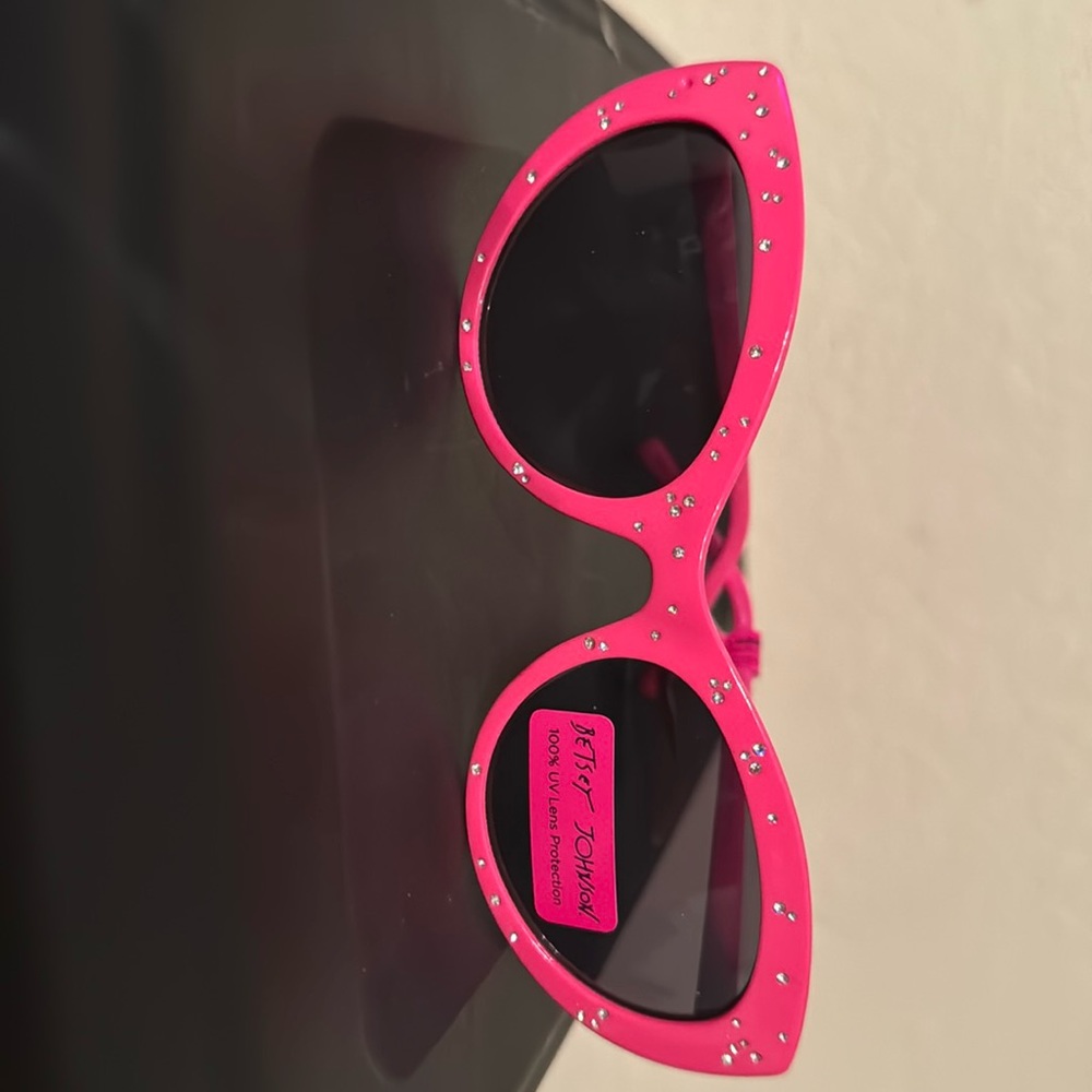 Betsey Johnson pink sunglasses